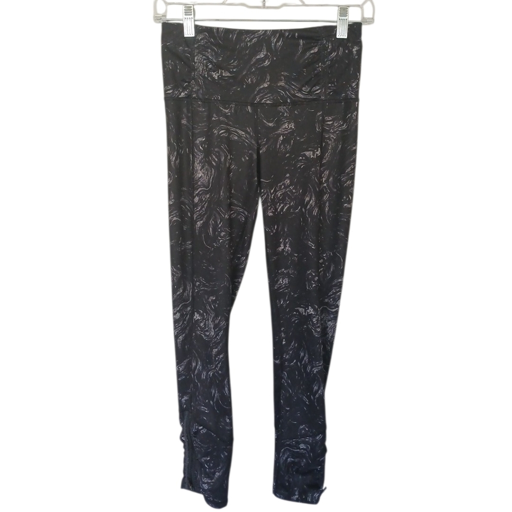 Lululemon Athletica Speed Tight II Leggings Arsenal Ambient Gray Black Size 4